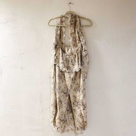 V Chapman The Daisy Halter Dress in Blue Bouquet XS Size 0 - Picture 3 of 10